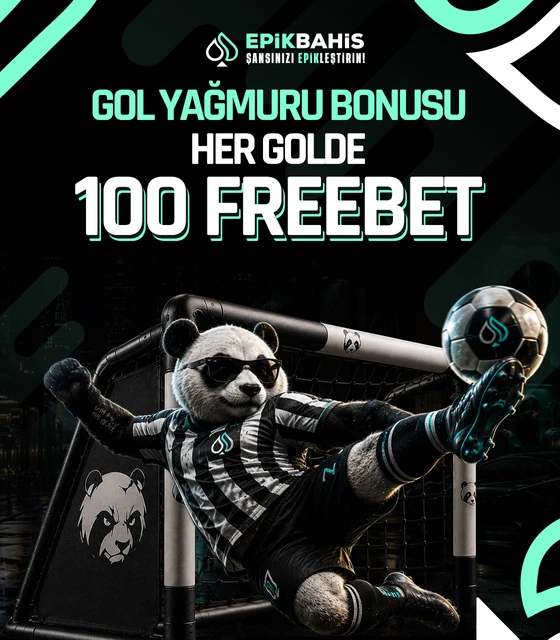 Seçili karşılaşmalarda atılan her gol için anında Free Bet fırsatı!
